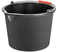 Seau ReCycled® 12 litres, construction, plastique, anse en plastique, avec bec verseur, noir