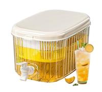 Seau Refroidisseur De Boissons - Refroidisseur De Réfrigérateur De Grande Capacité De 5,5 L, Distributeur De BoissonsTransparent | Récipient Durable Avec Couvercle De Robinet | Serveur De Boissons À