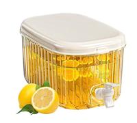 Seau Refroidisseur De Boissons - Refroidisseur De Réfrigérateur De Grande Capacité De 5,5 L, Distributeur De BoissonsTransparent | Récipient Durable Avec Couvercle De Robinet | Serveur De Boissons À