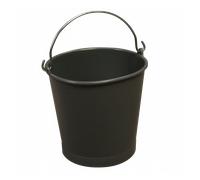 Seau rond 10 L anse inox - gris