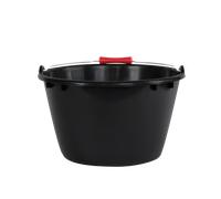 Seau rond éco-durable 15L - Poignée ergonomique - noir