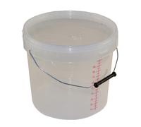 Seau rond gradué 12,5litres avec anse métal + couvercle - NESPOLI - 290591
