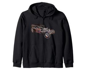 Seau Rouille Contour Rat Le Rod Hot Rad Sedan Sweat à Capuche