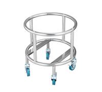 Seau roulant robuste avec roulettes pivotantes - Support de transport mobile pour service alimentaire, maniabilité et durabilité faciles, idéal pour les restaurants et les cantines