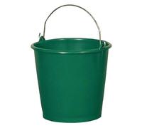 Seau rural / industriel gradué Aluminium et Plastique - Vert extra fort - 22 l