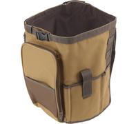 Seau Sac d'organisation Forme ronde Grande capacité Portable Poignée Kaki Seau d'extérieur Sac à outils pour le jardin