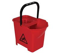 Seau serpillière avec code couleur et poignée Jantex - Rouge - 14 l (16 l max.)