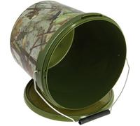 Seau Signature Splash Camo PB - Seau de rangement durable pour appâts et sacs PVA - Disponible en 5 L, 10 L et 17 L (17 L)