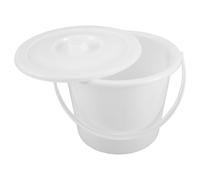 Seau Urinoir de Chevet avec Poignée et Couvercle 3000ml Blanc | Plastique, Mesure Graduée Précise, Usage Voiture et Hôpital, pour Adultes et Hommes, Anti-fuite