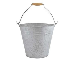 Seau zinc patiné 9.5l