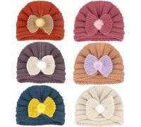 SEAUR Bonnet de Naissance Bébé Turban en Coton Nouveau-né Doux Bébé Bonnet d'hiver Chaud pour Bébé Garçons Filles 0-12 Mois