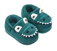 SEAUR Chaussons de Maison Garçon Chaussons en Peluche Fille Pantoufle d'Intérieur Extérieures Coton Doux Antidérapant Pantoufle Hiver Enfants 1-14 Ans Bleu 25/26 EU