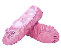 SEAUR Chaussure de Danse de Pointe Chaussures de Ballet Enfant Classique en Satin Pantoufle de Ballet Fille 27 EU