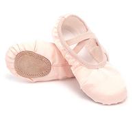 SEAUR Chaussure de Danse de Pointe Chaussures de Ballet Enfant Classique en Satin Pantoufle de Ballet Fille 35 EU