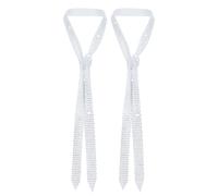 SEAUR Ensemble multifonctionnel étincelant avec strass - Écharpe, cravate, ceinture, pendentif pour sac - Y2K Disco Festival Carnaval Mardi Gras - Accessoires pour femmes et hommes, 130