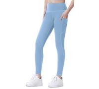 SEAUR Filles Sport Leggings Yoga Pantalons de Sport avec Poches Jogging Pantalons de Course Legging d'entraînement 130