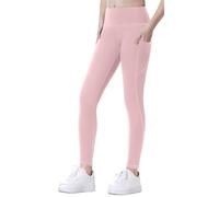 SEAUR Filles Sport Leggings Yoga Pantalons de Sport avec Poches Jogging Pantalons de Course Legging d'entraînement 140