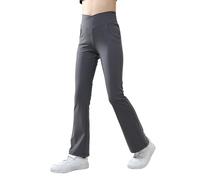 SEAUR Legging de Sport Enfant Fille Legging Evasé Extensible Pantalon Slim Taille Haute Pantalon Décontracté Fille 5-12 Ans 130