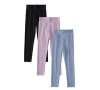 SEAUR Leggings de Sport pour Fille 2-12 Ans Lot de 3 Legging Gymnastique Fille Yoga Pantalon de Sport Fille 140-146