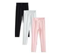 SEAUR Leggings Fille Lot de 3 Legging de Sport Enfant Fille Pantalon Yoga Gym Extensible Gymnastique Fille 152-158
