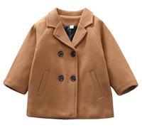 SEAUR Manteau en Tweed Enfant Manteau Duffle-Coat Enfant Garçon Fille Veste de Hiver Chaude Bébé enfant100