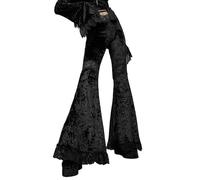 SEAUR Pantalon en Dentelle Noir Femme Punk Y2k Gothique Pantalons 80s 70s 60s Baggy Ados Fille Mode Halloween Carnaval S