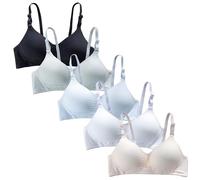 SEAUR Soutien-Gorge d'entraînement Adolescente Bretelles Réglable sans Armature Brassières pour Fille 12-14ans