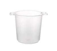 seaux à glace Bacs à boissons for les fêtes Seau glace en plastique for bar cocktails vin acrylique vert refroidisseur for bac for champagne ou bière, 8L(Transparent)
