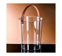 seaux à glace Seau à glace en plastique transparent for les fêtes Grand refroidisseur de champagne rond ou bouteille vin classique pouvant accueillir 1 2 bouteilles