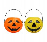 Seaux De Citrouille Portables D'halloween 2pcs