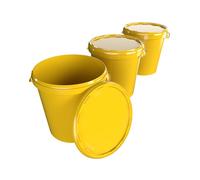 Seaux en plastique de 30 litres de FixedByU - Empilables, hermétiques et antidérapants - Idéal pour le stockage alimentaire et non alimentaire