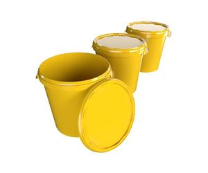 Seaux en plastique de 30 litres de FixedByU - Empilables, hermétiques et antidérapants - Idéal pour le stockage alimentaire et non alimentaire