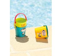 Ludi Jouets de bain – 4 seaux gigognes pour bébé, plage et piscine – À partir de 10 mois