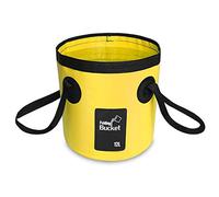 Seaux Pliables Seau Pliant Étanche Robustes,(12L) Pliables,pour Camping, Voyages, Jardin, Pêche, Bateau, Plage, Randonnées et Pique-niques Sac à Eau Portable et Pliable (Jaune)