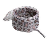 SEAYACK 1 Paire Animal Print Silk Gauze Ribbon Shoelaces For Women Sneakers 2 5 Cm De Large Chaussures Décontractées Lacets Shoestrings Decoration Lace