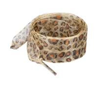SEAYACK 1 Paire Animal Print Silk Gauze Ribbon Shoelaces For Women Sneakers 2 5 Cm De Large Chaussures Décontractées Lacets Shoestrings Decoration Lace