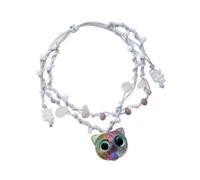 SEAYACK Bracelet élégant œil de chat portable avec chaîne de main réglable pour femme tendance, Acrylique