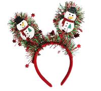 SEAYACK Christmas Star Headwear For Holiday Parties Comfortable Design Hair Hoop Plastic And Polyester Accent Decoration Polyester Christmas Hairpin