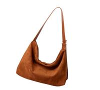 SEAYACK Elegant Suedes Bag For Women Generous Size Everyday Essential Two Way Carry Practical Shoulder Bag Casual Office Use Lightweight Suedes Handbag