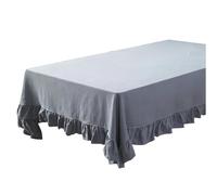 SEAYACK Nappe en Coton Nordique avec Garniture À Volants Couverture De Table en Tissu Résistant Taches pour Salle À Manger Cuisine Décors Restaurant Nappe Restaurant