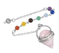SEAYACK Pendentif en forme de cône en cristal - Accessoire artisanal exquis pour les femmes à la mode et les personnes élégantes, Cuivre + pierre
