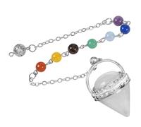 SEAYACK Pendentif en forme de cône en cristal - Accessoire artisanal exquis pour les femmes à la mode et les personnes élégantes, Cuivre + pierre
