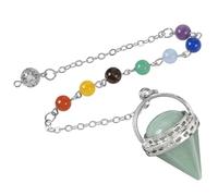 SEAYACK Pendentif en forme de cône en cristal - Accessoire artisanal exquis pour les femmes à la mode et les personnes élégantes, Cuivre + pierre