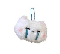 SEAYACK Porte-clés en peluche ornement décoration sac à dos breloque peluche ami et famille porte-clés animal doux pour filles, Ours qui pleure, taille unique