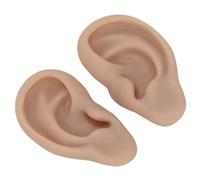 SEAYACK Silicone Ear Prosthetics for Anatomy Study Cosmetology Practice and Realistic Visual Art Projects Reusable Silicone Ear Anatomy Model