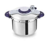 SEB - Autocuiseur Clipsominut Perfect itres Violet - Cuisson rapide - 9 L | Cocotte minute induction pour 6 à 8 personnes - Cuisson rapide - Ouverture une main - Minuteur intelligent - Panier vapeur