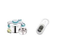 Seb ClipsoMinut'Easy+ Cocotte-Minute inox 7,5 L + livre 100 recettes, Autocuiseur induction, Poignées rabattables, Utilisation simple & - X1060007 - Minuteur Pour Clipso Minut' Blanc