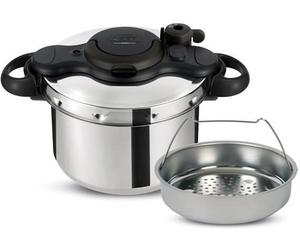 SEB Cocotte-Minute 6 L, Induction, Autocuiseur acier inoxydable, Cuisson saine, Sécurité optimale, ClipsoMinut' Easy P4620768