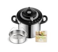 SEB - Cocotte-minute Clipso Chef en Acier Inoxydable - 4 programmes - 10 L