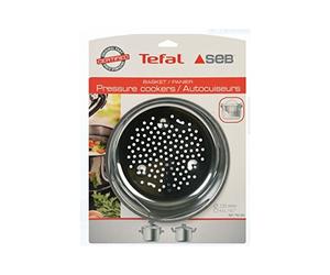 SEB Lot de 2 Paniers rigide inox 4,5 à 6 L (avec support supplémentaire non fourni)